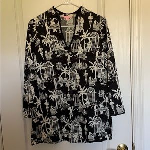 Lilly Pulitzer Tunic - Late Night Toile